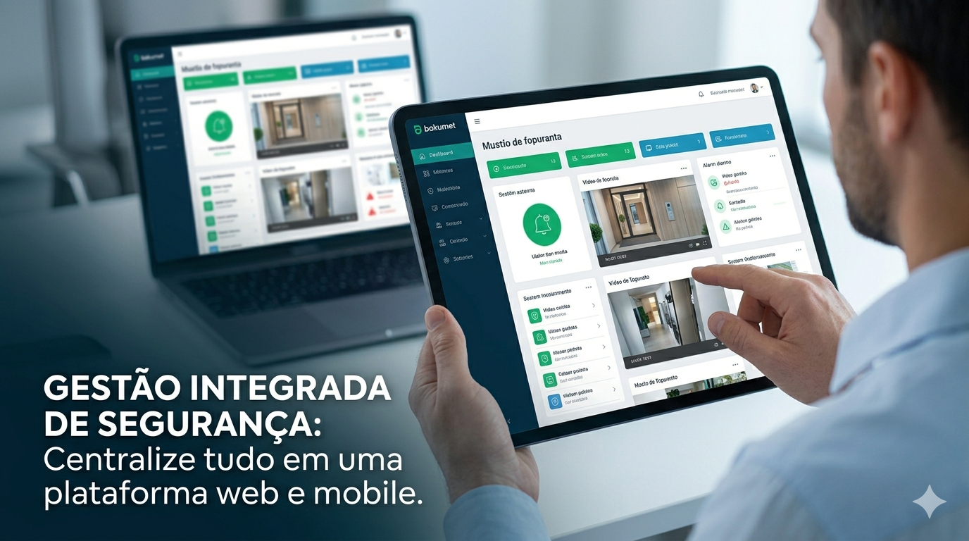 Portaria remota inteligente com seguranca 24h e controle de acesso eficiente.